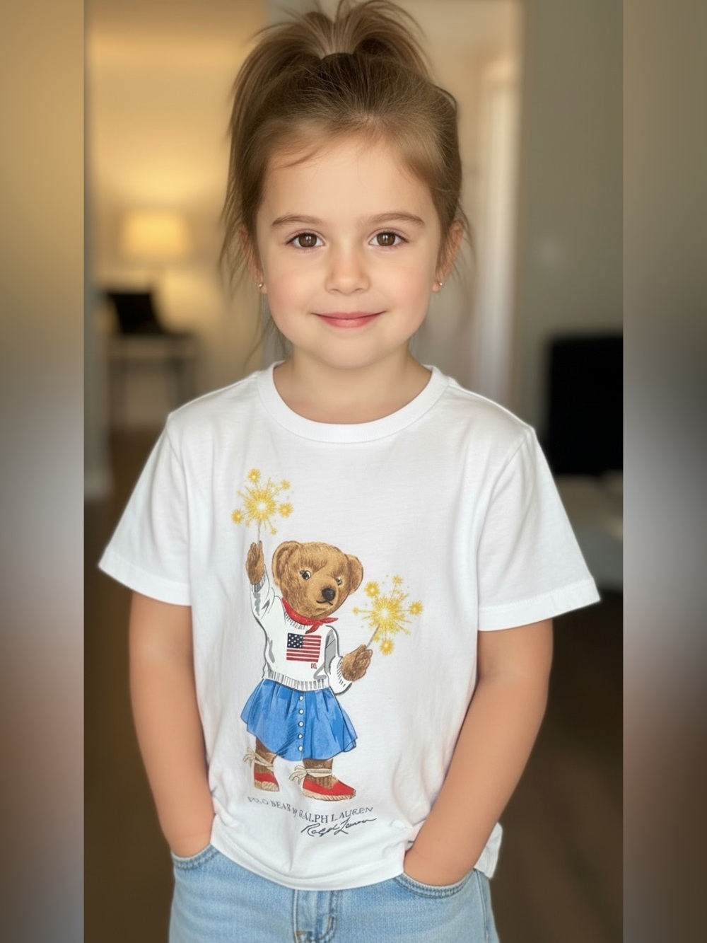 Polo Ralph Lauren Sparkler Bear Tee